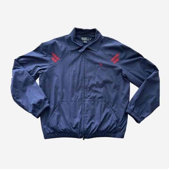 Polo Ralph Lauren Jacket Navy Blue Size Medium like new. Rarely Worn - Picture 1 of 7